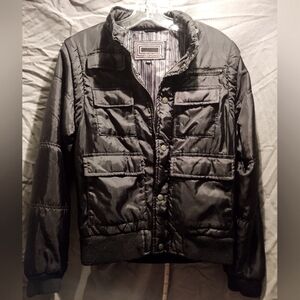 Sarin XS transforming winter JACKET/VEST. Vintage Hot topic zippers pockets sati